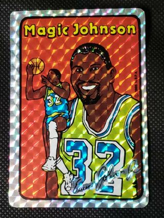 1985 Prism/jewel Stickers Magic Johnson