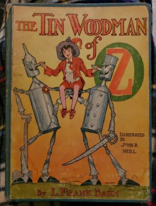 The Tin Woodman Of Oz By L.  Frank Baum 1952 Edition Vintage Hardcover Book