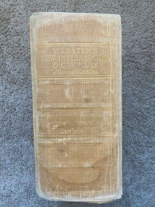 Webster ' s International Dictionary of the English Language Unabridged 1958 3