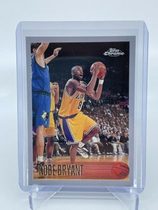 1996 - 97 Topps Chrome Nba Kobe Bryant Rookie Rp Los Angeles Lakers Rc 138