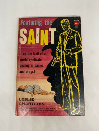 Featuring The Saint Leslie Charters 1931 Avon 803 Vintage Mystery Pb Crime D47