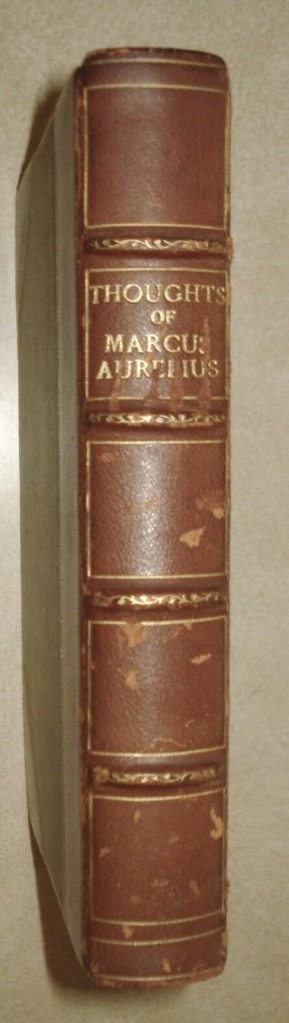The Thoughts Of Marcus Aurelius George Long ¾ Leather Illustrated Harrap 1918