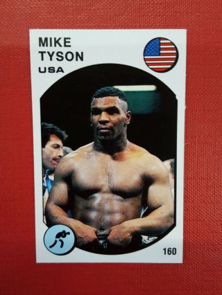 2nd Rookie Boxing Sticker Mike Tyson Supersport Panini 1987 Very Good See Photo