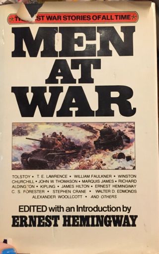 Men At War Best Stories Edited By Ernest Hemingway 1979 Bramhall