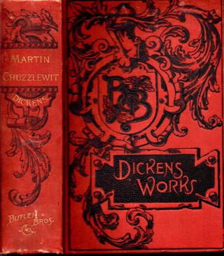 1880 Charles Dickens Life Adventures Of Martin Chuzzlewitt Illustrated Gift Idea