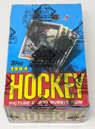1984 - 85 Topps Hockey Wax Box Of 36 Factory Packs X - Out Bbce