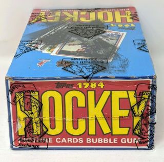 1984 - 85 Topps Hockey Wax Box of 36 Factory Packs X - Out BBCE 4