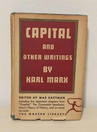 Capital And Other Writings By Karl Marx (1932) Modern Library Hc Dj