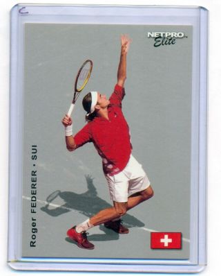 2003 Netpro Elite Roger Federer Rc /2000 Card 3