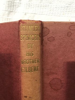 Stanley Spencer By His Brother Gilbert 1st Hb Ed