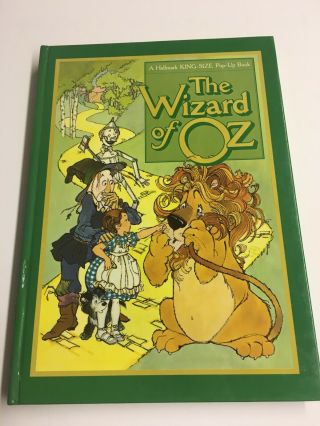 The Wizard Of Oz 1974 Hallmark King - Size Pop - Up Book Vintage L.  Frank Baum -