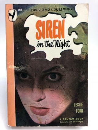 Siren In The Night Leslie Ford Bantam 303 Mystery 1st Printing