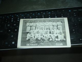 1907 H.  M.  Taylor Detroit Tigers Post Card Ty Cobb Rookie