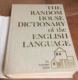 Vintage 1966 Random House Dictionary Of The English Language Unabridged 1973