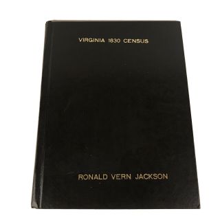 Virginia 1830 Census Index By Jackson,  Ronald Vern Aisi Hardcover
