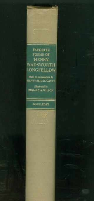 Favorite Poems Of Henry Wadsworth Longfellow 1947 Color Illustrated Hardcover