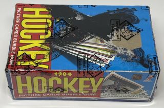 1984 - 85 Topps Hockey Wax Box BBCE Wrapped X - Out Yzerman Neely Chelios Rookie 3