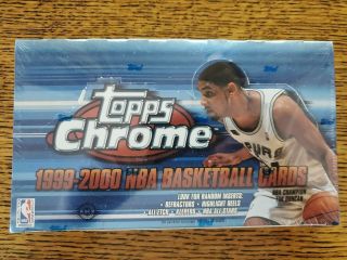 1999 - 2000 Topps Chrome Basketball Hobby Box Factory Kobe