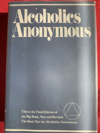 Alcoholics Anonymous 1977 3rd Edition 2nd Printing Big Book,  Odj Third Second