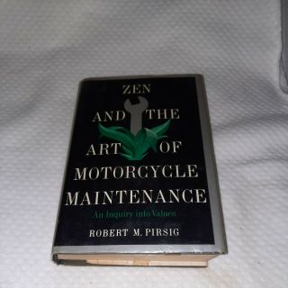 Zen And The Art Of Motorcycle Maintenance Robert M.  Pirsig 1st Ed Hcdj X - Library