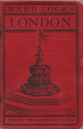 Ward Lock Red Guide To London - Mid - 1950s,  60th Edition - 4 Maps,  18 Plans