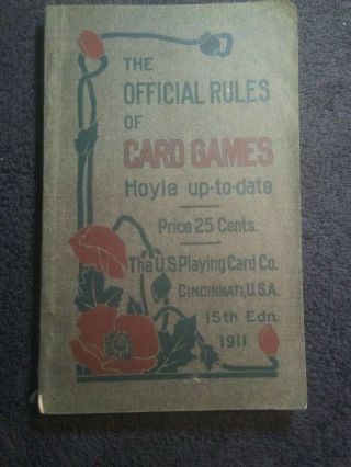 The Official Rules Of Card Games Hoyle Up - To - Date Pb 1911 15th Edition
