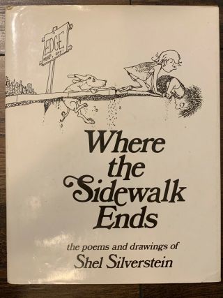 Where The Sidewalk Ends By Shel Silverstein 1974 Hardcover