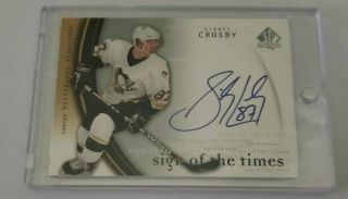 2005/06 Sp Authentic Sign Of The Times Sidney Crosby Rookie Autograph