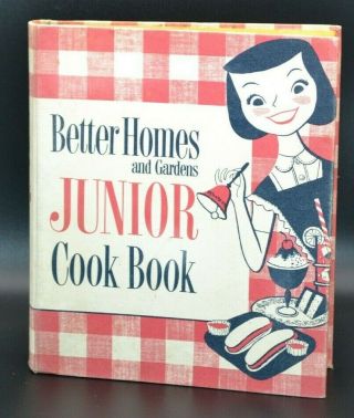 1955 Vintage Better Homes & Gardens Junior Cookbook Cook Book First Edition