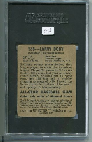 1948 Leaf 138 Larry Doby SGC 35/2.  5 Good, 2