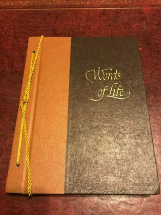 Vintage Words Of Life Edited By Charles L Wallis 1966 First Edition