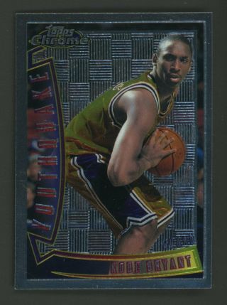 Kobe Bryant 1996 - 97 Topps Chrome Basketball Yq15 Youthquake Rookie Lakers