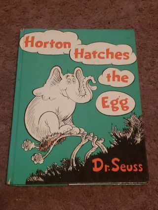 Vintage 1968 Dr.  Seuss Horton Hatches The Egg.  Hardcover