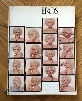 Vintage Autumn 1962 Eros Volume 1 3 Marilyn Monroe Bert Stern Book