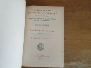 Old GEOLOGY Book PALEONTOLOGY DINOSAUR FOSSIL BONE JURASSIC PERIOD ERA ANCIENT, 2