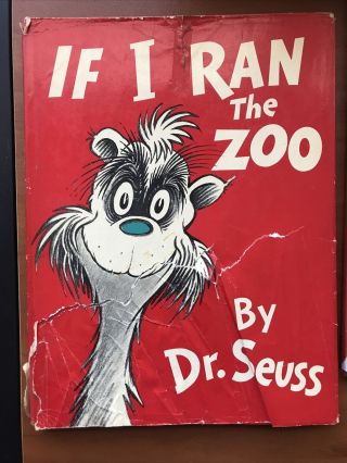 If I Ran The Zoo By Dr.  Seuss - 1950 1st/early Dj 295/295 - Cat Hat