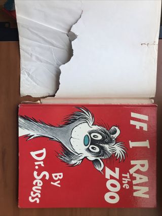 IF I RAN THE ZOO by Dr.  Seuss - 1950 1st/early DJ 295/295 - cat hat 2