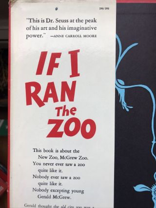 IF I RAN THE ZOO by Dr.  Seuss - 1950 1st/early DJ 295/295 - cat hat 3