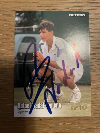 2003 Ace Authentics.  Rafa Nadal.  Auto Rookie.  Rare.  1/10.  Rafael Nadal - Parera