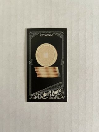 2018 Topps Allen Ginter X Black Mini Cryptocurrency 83