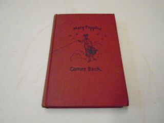 Vintage 1940 Mary Poppins Comes Back By P.  L.  Travers,  5th Printing