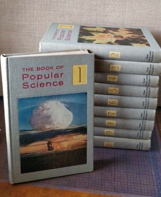 The Book Of Popular Science - 10 Volume Encyclopedia - 1959 - Complete Set.