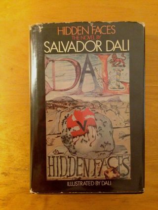 Salvador Dali Hidden Faces Hcdj First 1st Edition - Illustrations By Dali 1974