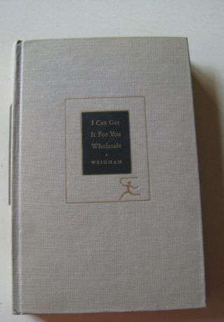 I Can Get It For You (jerome Weidman,  1959 Hc) The Modern Library
