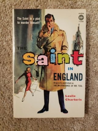 The Saint In England By Leslie Charteris (avon) Mystery Paperback