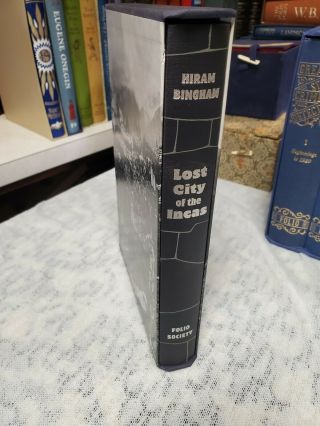 Lost City Of The Incas Folio Society Hiram Bingham Hardcover Book In Slipcase
