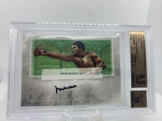 Muhammad Ali 2010 Ringside Boxing Silver Card Auto Only 20 Made Beckett 9.  5 10