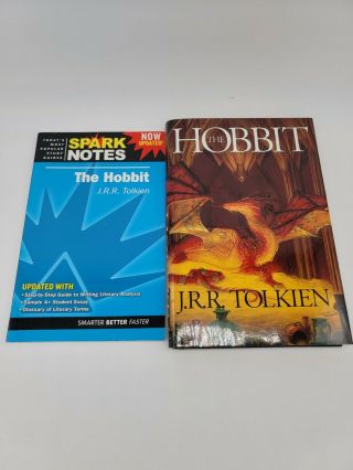The Hobbit 1997 Printed Hard Cover Smaug Dust Jacket Jrr Tolkien W Spark Notes