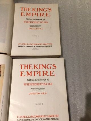 2 1906 Illustrated Books The Kings Empire Britain British Colonies 650 Photos
