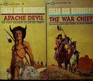 The War Chief And Apache Devil,  Edgar Rice Burroughs,  2 Paperback Set